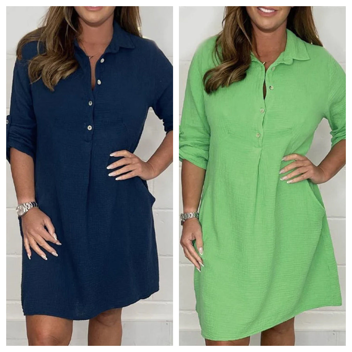 🔥BUY 2 GET FREE SHIPPING💝Women’s Summer Plus Size Shirt Dress