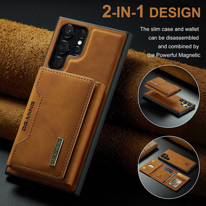 📱✨ Magnetische, abnehmbare Leder-Geldbörse für Samsung – Stilvoll & praktisch in einem! 💼🧲