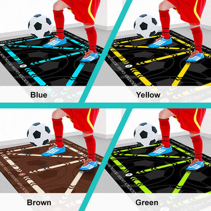 🎅Help children practice football better🎁⚽Footwork Training Non-slip Football Training Mat