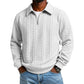 👕 50% RABATT! 🧶 Herren Pullover mit Halb-Reißverschluss – Zopfmuster, Weiche Baumwolle & Perfekt Für Einen Stilvollen Auftritt 👔