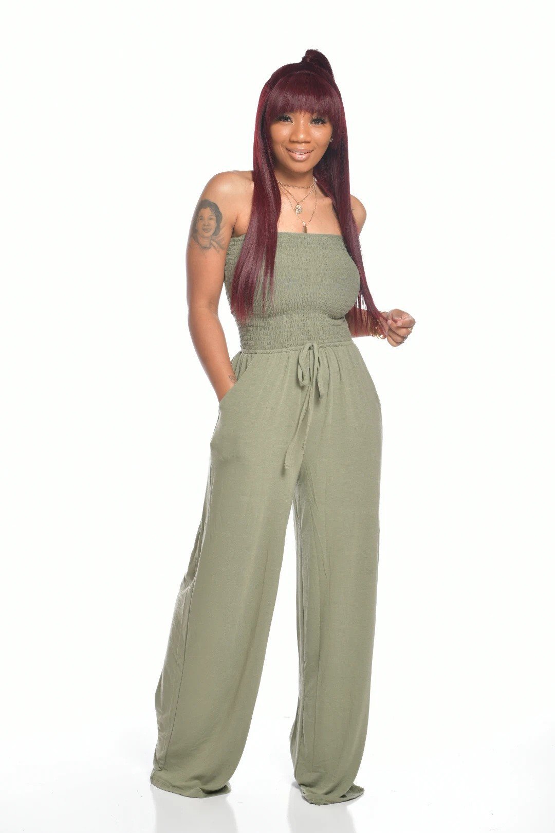 🎁2024 fashion trends💖The latest off-shoulder waist jumpsuit💖