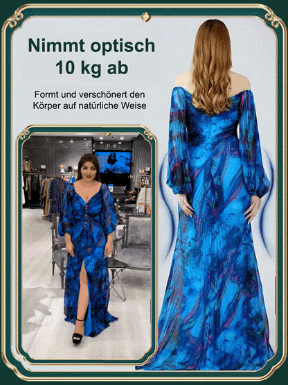 ✨👗 Nyhet! Festklänningar med långa ärmar i siden i guld 💫💃  🔥 Tidsbegränsat erbjudande – specialpris endast under en kort tid! 🎉