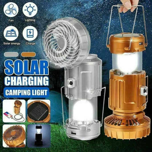 🔥Tragbare LED-Camping-Laterne mit Ventilator💡Sommeraktion: 50 % Rabatt!☀️🏕️
