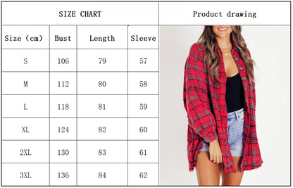 🔥Hot Sale 60% OFF🔥🏆Women's Mineral Washed Button Down Plaid Shirt