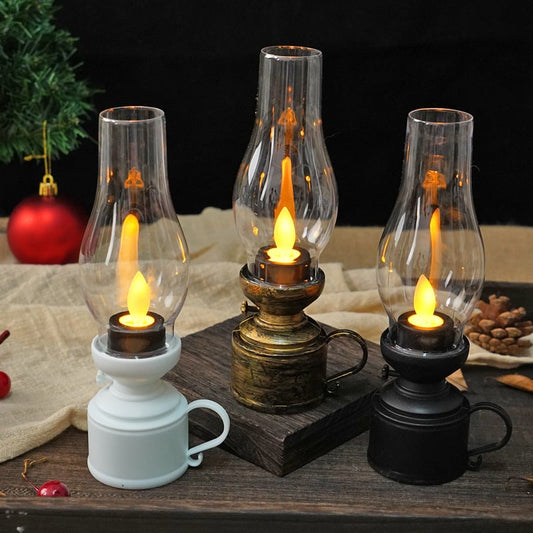 ✨Christmas Hot Sale 50% OFF🕯️LED Vintage Kerosene Lamp Electronic Swing Candle🔥