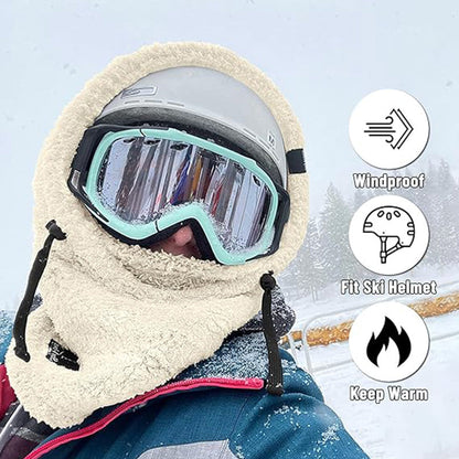 🔥Christmas Hot Discounts⏰Unisex Warm Ski Hooded Scarf ☃️☃️