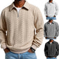 👕 50% RABATT! 🧶 Herren Pullover mit Halb-Reißverschluss – Zopfmuster, Weiche Baumwolle & Perfekt Für Einen Stilvollen Auftritt 👔