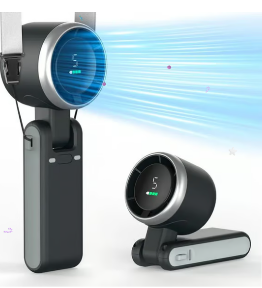 ☀️ Sommer Ourdoor unverzichtbar - Tragbarer Hand-Turbo-Ventilator
