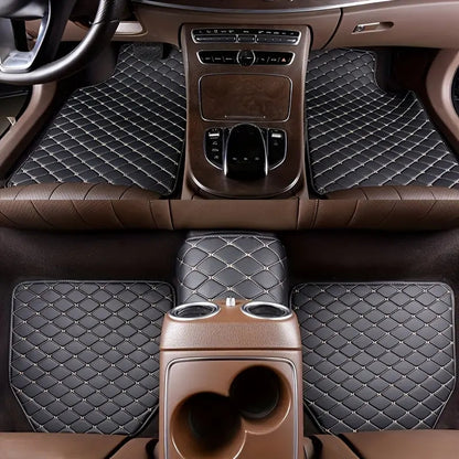 5er-Set Wasserdichte Auto-Fußmatten aus Leder – Stilvoller Rundumschutz für Ihr Fahrzeug 🚘✨