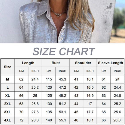 🔥Hot Sale 52% OFF🔥Women's Casual Fashion Turn-down Collar Shirt