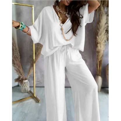 HOT SALE-Free shipping for two pieces💕Women’s Casual Loose Solid Color Suit