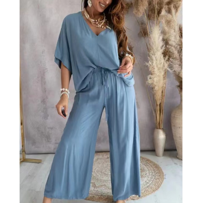 HOT SALE-Free shipping for two pieces💕Women’s Casual Loose Solid Color Suit