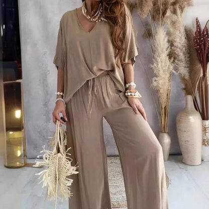 HOT SALE-Free shipping for two pieces💕Women’s Casual Loose Solid Color Suit