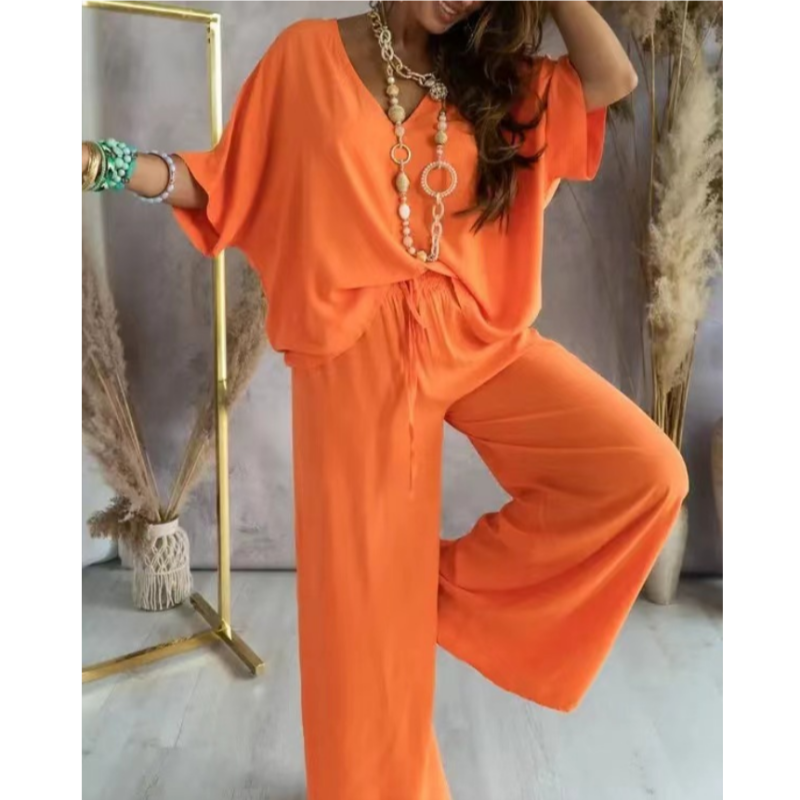 HOT SALE-Free shipping for two pieces💕Women’s Casual Loose Solid Color Suit