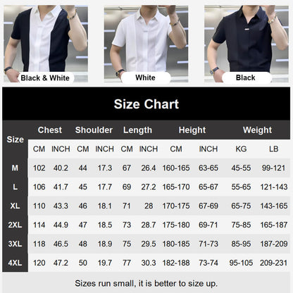 🎁Hot Sale 50% OFF⏳Men's Summer Business Casual Patchwork Shirt