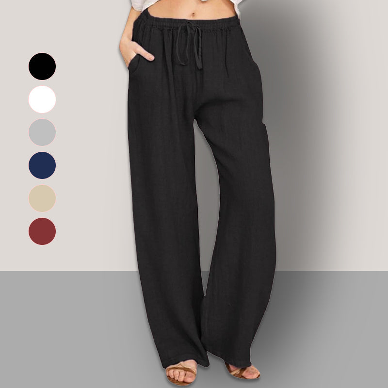 💕HOT SALE 50% OFF💕Women's Summer Cotton Linen Wide Leg Pants