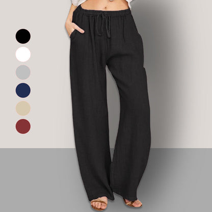 💕HOT SALE 50% OFF💕Women's Summer Cotton Linen Wide Leg Pants