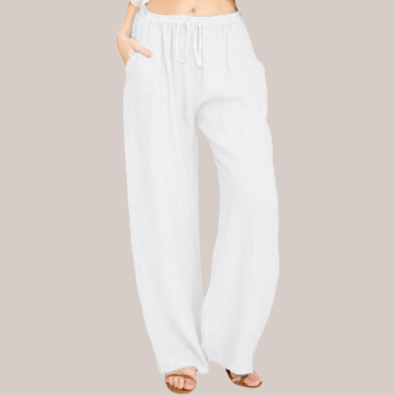 💕HOT SALE 50% OFF💕Women's Summer Cotton Linen Wide Leg Pants