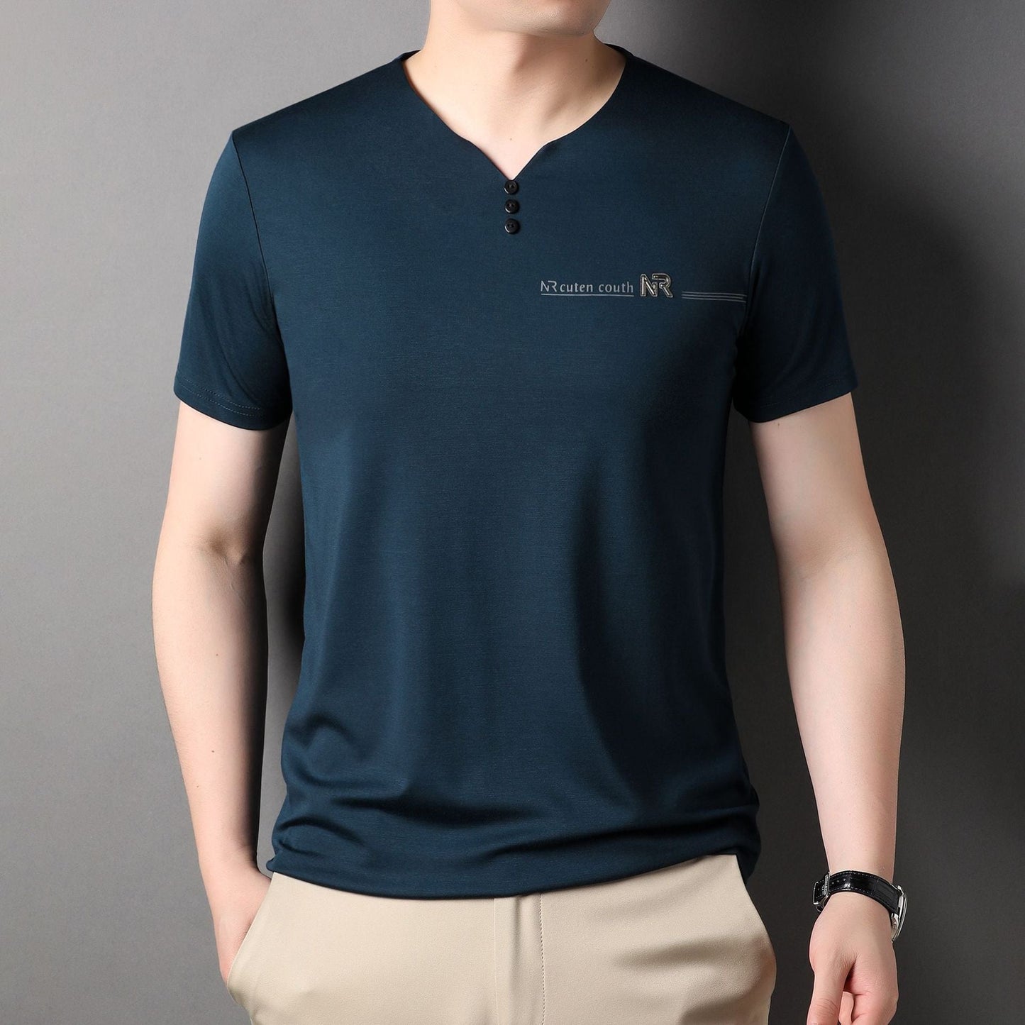 💕HOT SALE 💕Men's Stylish Soft Breathable Short Sleeve Top