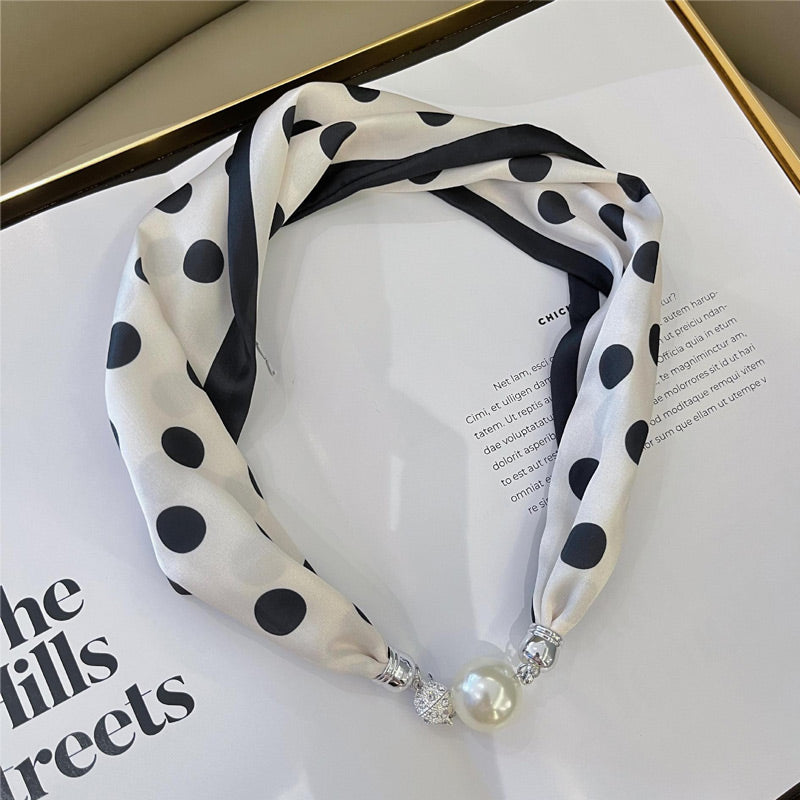 Magnetic Buckle Printed Neckerchief for Women