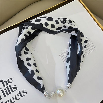 Magnetic Buckle Printed Neckerchief for Women