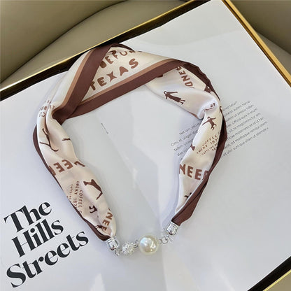 Magnetic Buckle Printed Neckerchief for Women