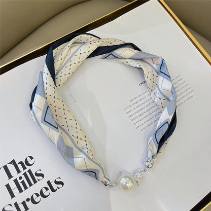 Magnetic Buckle Printed Neckerchief for Women