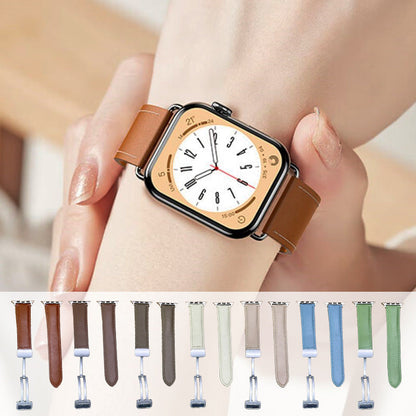 Exquisite Gifts - Fashion Magnetic Folding Buckle High Quality Leather Smart Watch Band