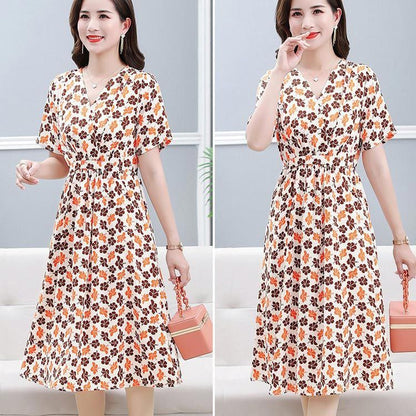 💕HOT SALE 52% OFF💕Women's Elegant V-neck Drawstring Waist Dress