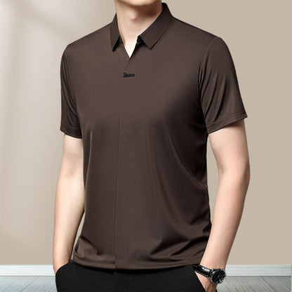 🎁Hot Sale 49% OFF⏳Men’s Casual Lapel Breathable Wrinkle-free T-shirt