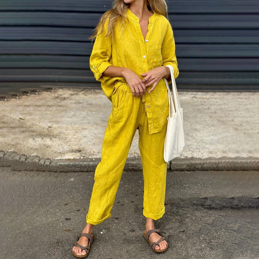 💕50%OFF💕 Women's 2-piece set - Oversize shirt and pants