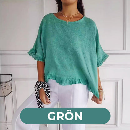 🔥BUY 2 GET FREE SHIPPING-50% OFF🔥Summer cotton linen top with loose fit