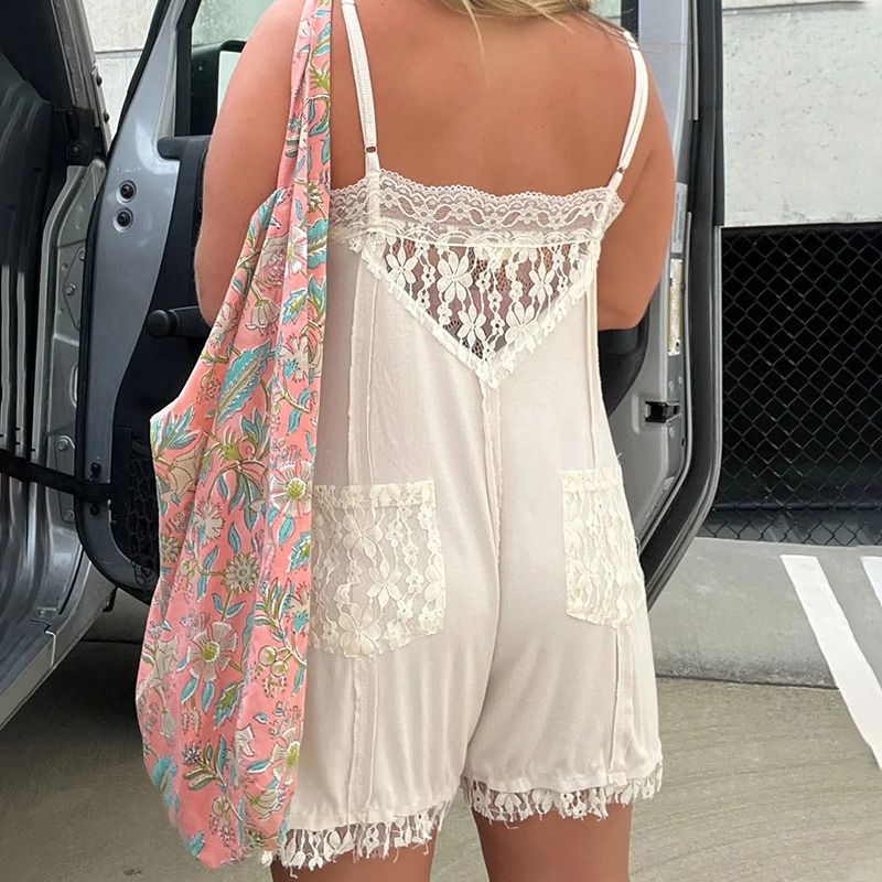 🔥BUY 2 GET 10% OFF💝Women's Sexy V-Neck Lace Jumpsuit