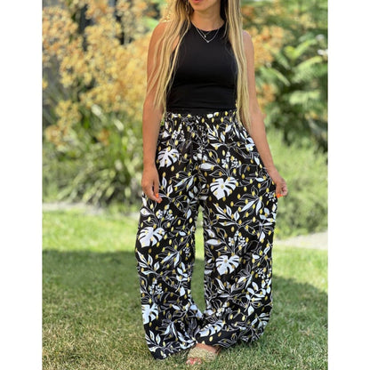 🌷HOT SALE 50% OFF🌷Women's Printed Wide Leg Pants