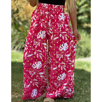 🌷HOT SALE 50% OFF🌷Women's Printed Wide Leg Pants