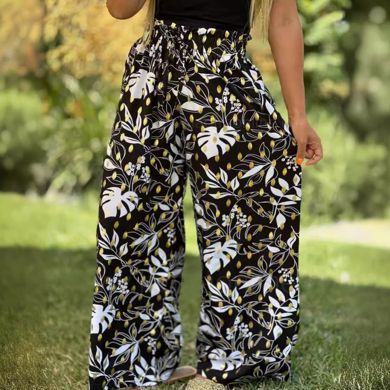 🌷HOT SALE 50% OFF🌷Women's Printed Wide Leg Pants