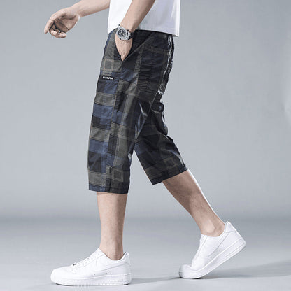 🔥50% OFF🔥 Men's Casual Plaid Straight Leg 3/4 Shorts