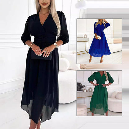 🌷Exclusive Offers💞Women's V-neck Lightweight Chiffon Dresses