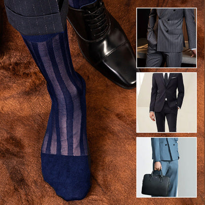 Breathable Striped Men's Mid-calf Socks Set（50% OFF）