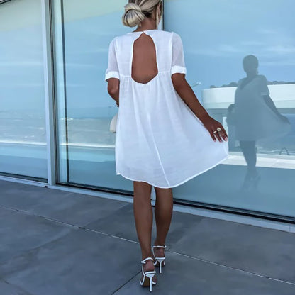 Women’s Summer Breeze Back Cut-Out Casual Dress