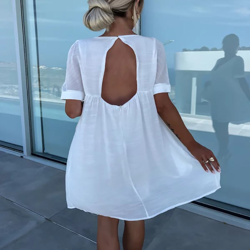 Women’s Summer Breeze Back Cut-Out Casual Dress