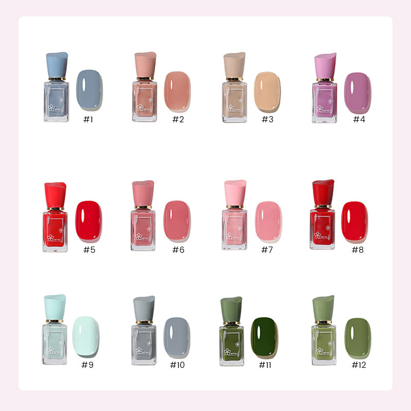 No-Bake and Quick-Drying Multicolor Nail Polish