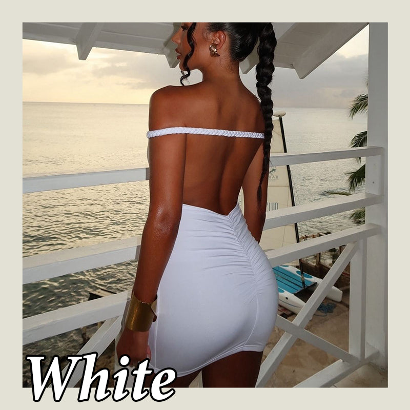 👗New summer products 50% off💕--Women’s Off-Shoulder Bodycon Mini Dress