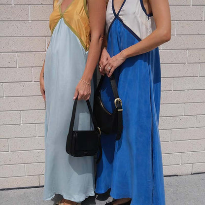 💕Summer hot sale-50% OFF💕V Neck Maxi Sleeveless Dress