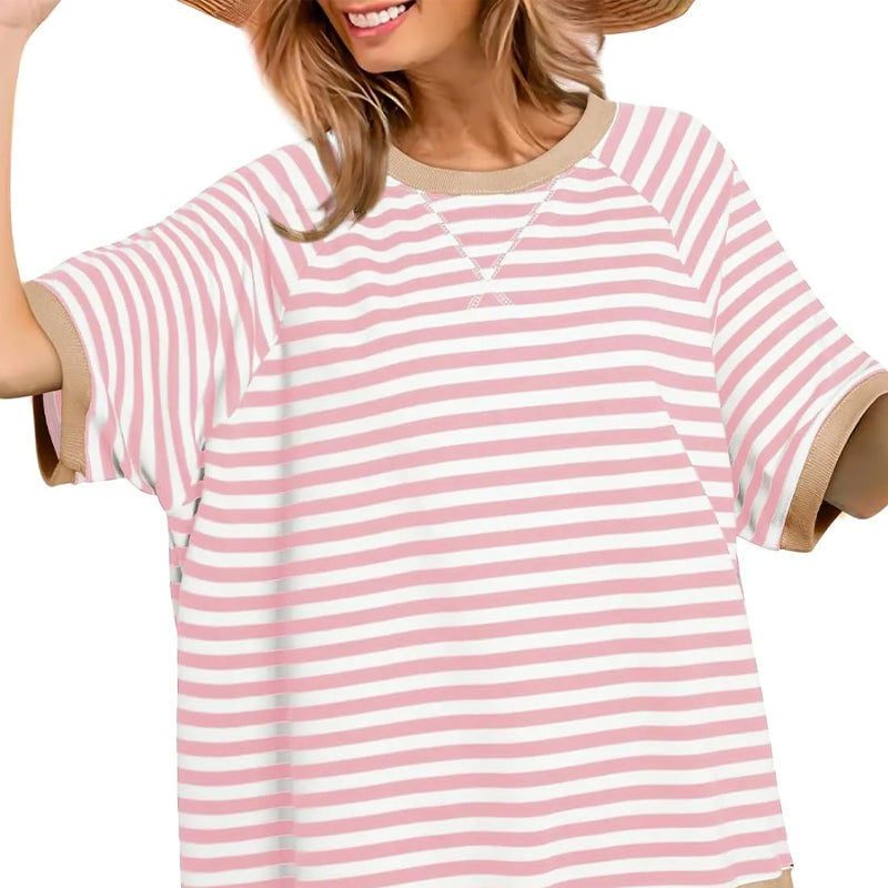 💕Summer Hot Sale-50% off💕Women's Oversize Striped T-Shirts