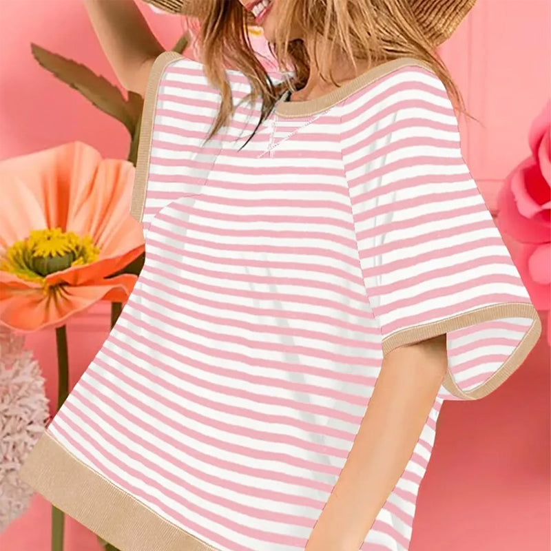 💕Summer Hot Sale-50% off💕Women's Oversize Striped T-Shirts