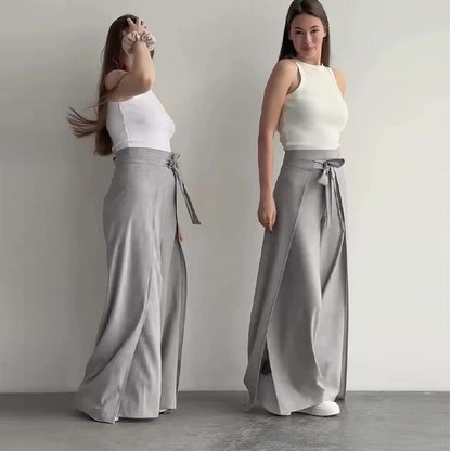 💕Women's Tie Knot Wide Leg Pants