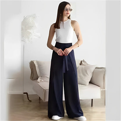 💕Women's Tie Knot Wide Leg Pants