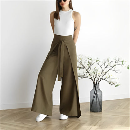 💕Women's Tie Knot Wide Leg Pants