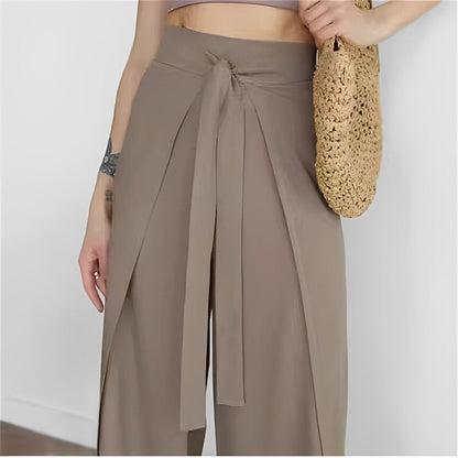 💕Women's Tie Knot Wide Leg Pants